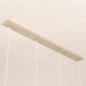Foto 75526-14: Beige hanglamp voorzien van vier glazen kappen