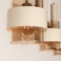 Foto 75534-12: Vijf lichts hanglamp in prachtige beige kleur!