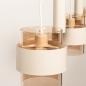 Foto 75534-13: Vijf lichts hanglamp in prachtige beige kleur!