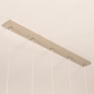 Foto 75534-16: Vijf lichts hanglamp in prachtige beige kleur!