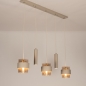 Foto 75534-2: Vijf lichts hanglamp in prachtige beige kleur!