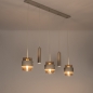 Foto 75534-3: Vijf lichts hanglamp in prachtige beige kleur!