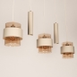 Foto 75534-9: Vijf lichts hanglamp in prachtige beige kleur!