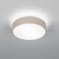 Foto 75540-2: Ronde, beige plafondlamp met wit glas