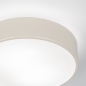 Foto 75540-6: Ronde, beige plafondlamp met wit glas