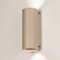 Foto 75554-2: Taupe GU10 koker wandlamp up en down light voor binnen, buiten en badkamer