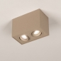Foto 75557-4: Dubbele opbouwspot in champagne kleur
