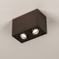 Foto 75558-4: Dubbele opbouwspot in de kleur koffiebruin