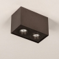 Foto 75558-6: Dubbele opbouwspot in de kleur koffiebruin
