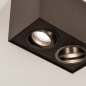 Foto 75558-7: Dubbele opbouwspot in de kleur koffiebruin