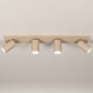 Foto 75569-3: Beige 4-lichts opbouwspot