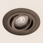 Foto 75570-10: Ronde GU10 inbouwspot in koffiebruin