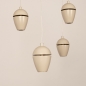 Foto 75587-12: Beige hanglamp, voorzien van zes lichtpunten in een unieke vormgeving, voorzien van een easy lift systeem