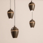 Foto 75588-10: Bruine hanglamp, voorzien van zes lichtpunten in een unieke vormgeving, voorzien van een easy lift systeem