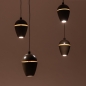 Foto 75588-11: Bruine hanglamp, voorzien van zes lichtpunten in een unieke vormgeving, voorzien van een easy lift systeem