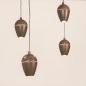 Foto 75588-8: Bruine hanglamp, voorzien van zes lichtpunten in een unieke vormgeving, voorzien van een easy lift systeem