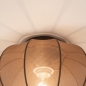Foto 75601-7: Kleine plafondlamp van bruine stof