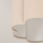 Foto 75605-4: Scalloped plafondlamp van beige stof