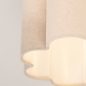 Foto 75605-5: Scalloped plafondlamp van beige stof