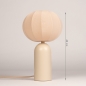 Foto 75613-1 maatindicatie: Beige, smalle tafellamp met beige, lampion kap