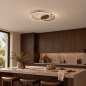 Foto 75622-10: Moderne led plafondlamp, groot formaat, in bruin