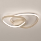 Foto 75624-4: Dimbare, beige plafondlamp in organische vormgeving