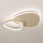 Foto 75627-4: Dimbare, beige plafondlamp in organische vormgeving met dicht vlak als extra accent!