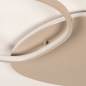 Foto 75628-7: Dimbare, taupe plafondlamp in organische vormgeving met dicht vlak als extra accent!