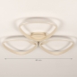 Foto 75630-1: Beige led plafondlamp in mooie vormen