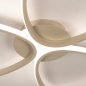 Foto 75630-8: Beige led plafondlamp in mooie vormen