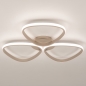 Foto 75631-4: Taupe led plafondlamp in mooie vormen