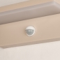 Foto 75644-12: Moderne, led buitenlamp in beige en voorzien van bewegingsmelder