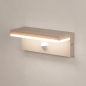 Foto 75644-5: Moderne, led buitenlamp in beige en voorzien van bewegingsmelder