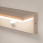 Foto 75644-9: Moderne, led buitenlamp in beige en voorzien van bewegingsmelder
