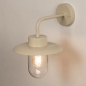 Foto 75645-5: Beige stallamp buitenlamp lantaarn met glas