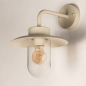 Foto 75645-7: Beige stallamp buitenlamp lantaarn met glas