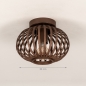Foto 75668-1: Bambus-Deckenlampe in Walnussfarbe