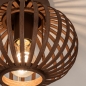 Foto 75668-6: Bambus-Deckenlampe in Walnussfarbe