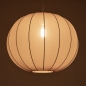 Foto 75669-6: Japandi Hanglamp Beige – Grote ronde lampionkap stof met een diameter van 55 cm