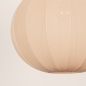Foto 75669-9: Japandi Hanglamp Beige – Grote ronde lampionkap stof met een diameter van 55 cm