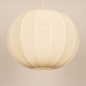 Foto 75670-3: Japandi Hanglamp Botergeel – Grote ronde lampionkap stof met een diameter van 55 cm