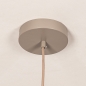 Foto 75671-10: Japandi Hanglamp Taupe – Grote ronde lampionkap stof met een diameter van 55 cm