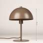 Foto 75676-5: Kleine Tischleuchte in Kaffeebraun Mushroom