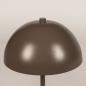 Foto 75678-8 detailfoto: Bruine tafellamp Mushroom van metaal