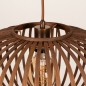 Foto 75681-13: Japandi hanglamp van bamboe in walnoot kleur
