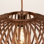 Foto 75681-14: Japandi hanglamp van bamboe in walnoot kleur