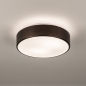 Foto 75694-2: Ronde plafondlamp in het bruin met glas
