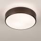 Foto 75694-3: Ronde plafondlamp in het bruin met glas