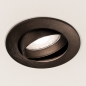 Foto 75696-8: Koffiebruine inbouwspot rond GU10 