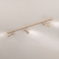 Foto 75709-2: Luxe spanningsrail basisset in het beige met drie spot, zelf samen te stellen